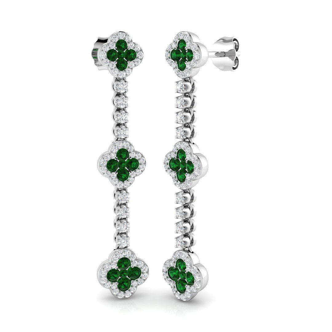 Freya Emerald Prong Set 