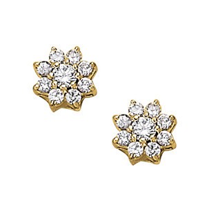 Bunanah 0.72 Carat Natural  Diamond Earrings
