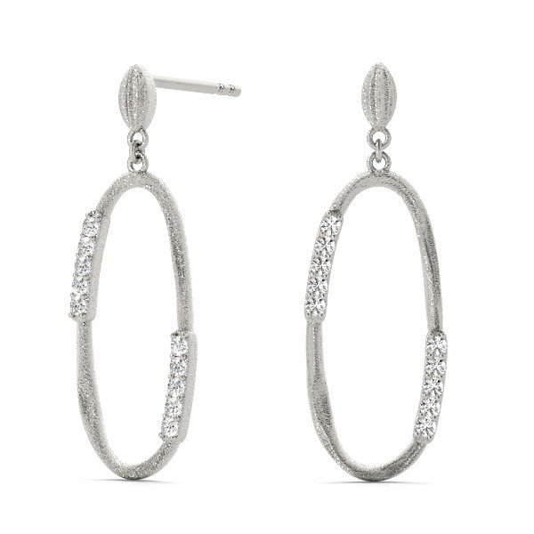 Daniel Natural Prong Set  Diamond Earrings