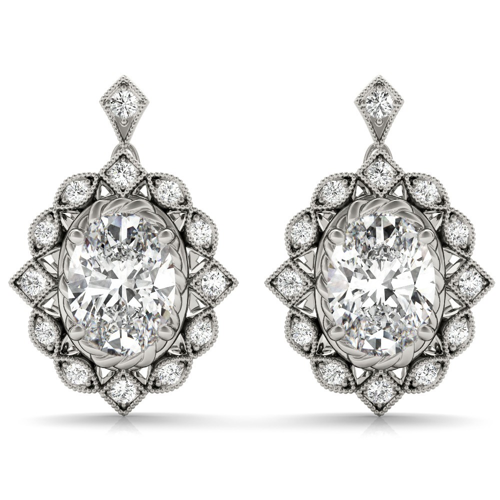 Elza Natural  Diamond Earrings