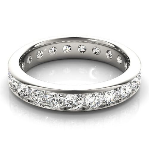 Channel Set 0.90 - 4.20 Carat Natural  Diamond Ring