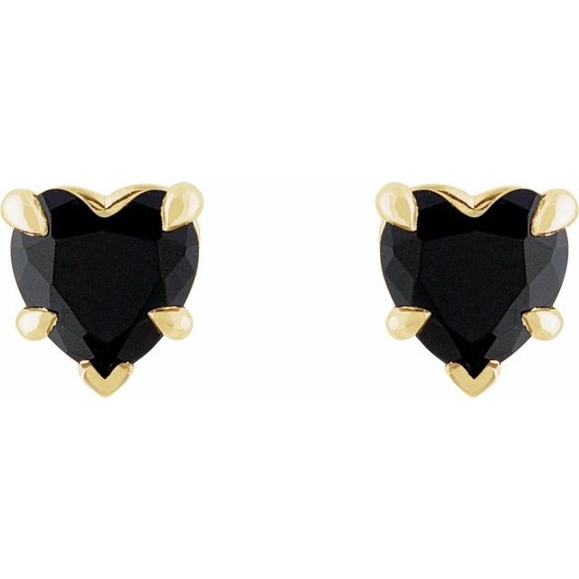 5 Prong Black  Diamond Earrings