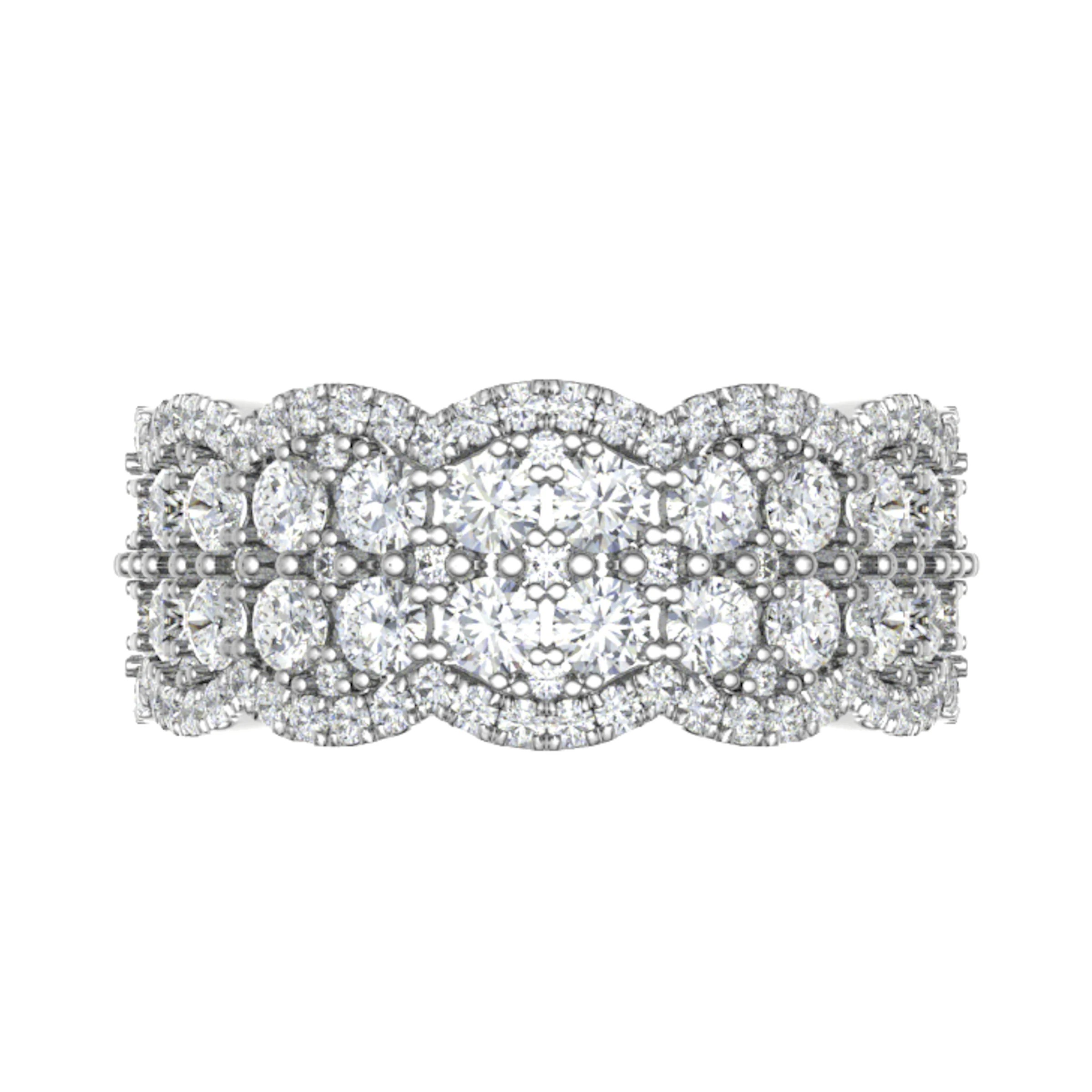 Enerstyne Natural Prong  Diamond Ring