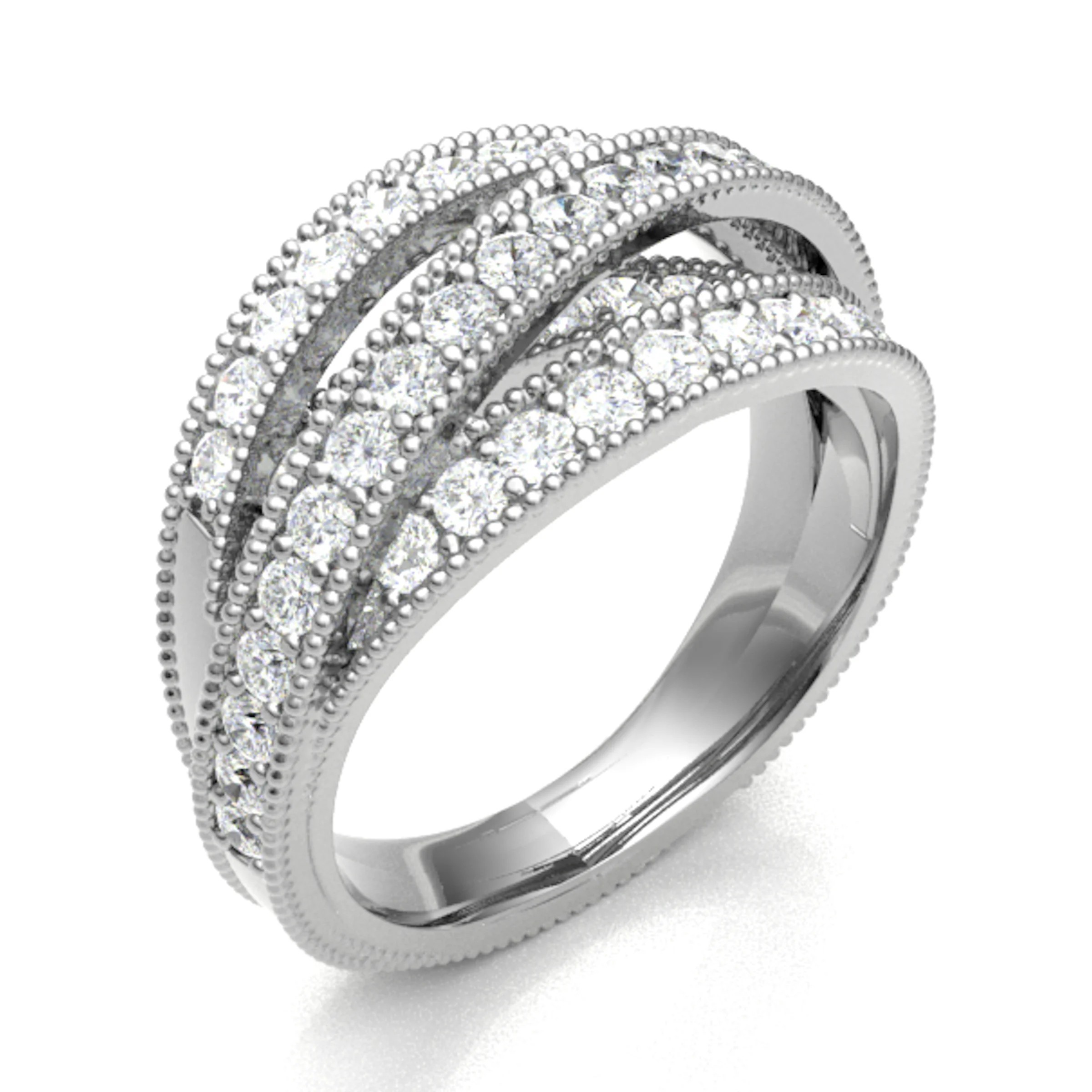 Eadwynn Natural Pave Set  Diamond Ring