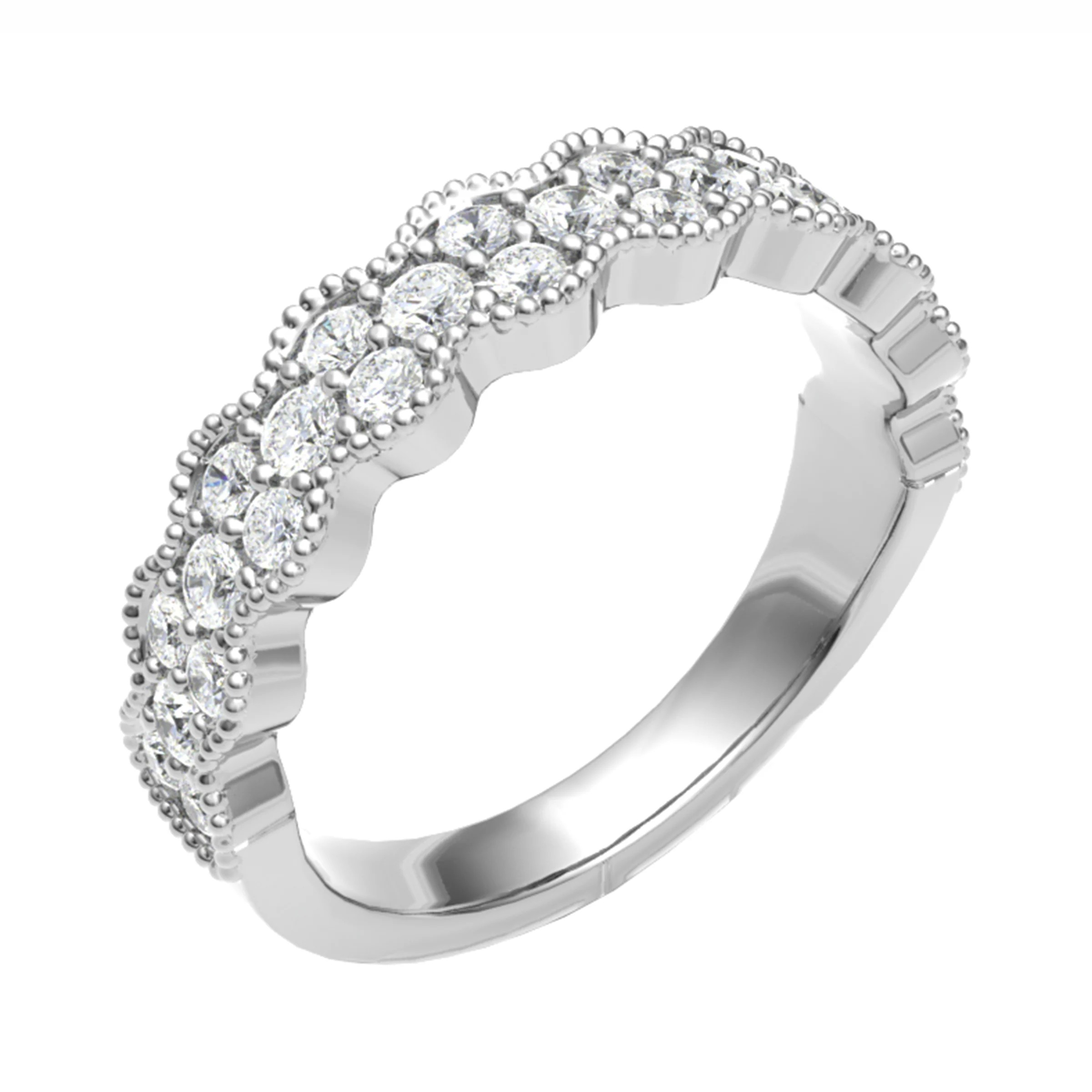Eada Natural Pave Set  Diamond Ring