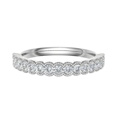 Channel Set Natural  Diamond Ring