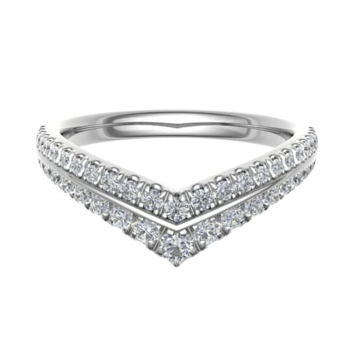 Evonne Natural Pave Set  Diamond Ring