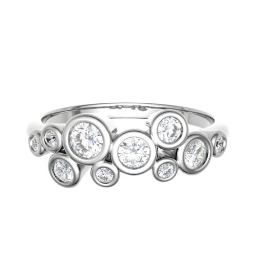 Elorie Natural Bezel Set  Diamond Ring