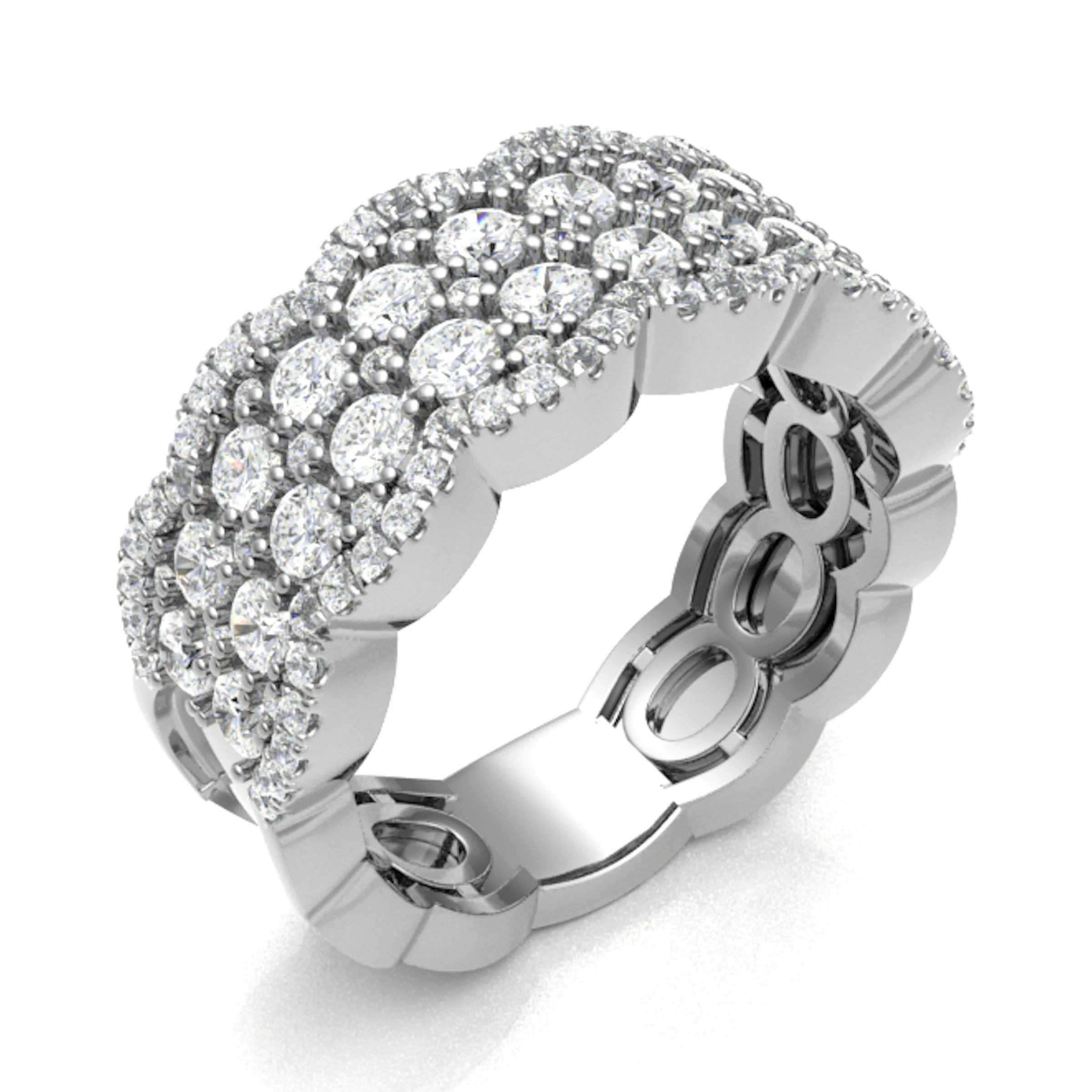Prong Natural  Diamond Ring