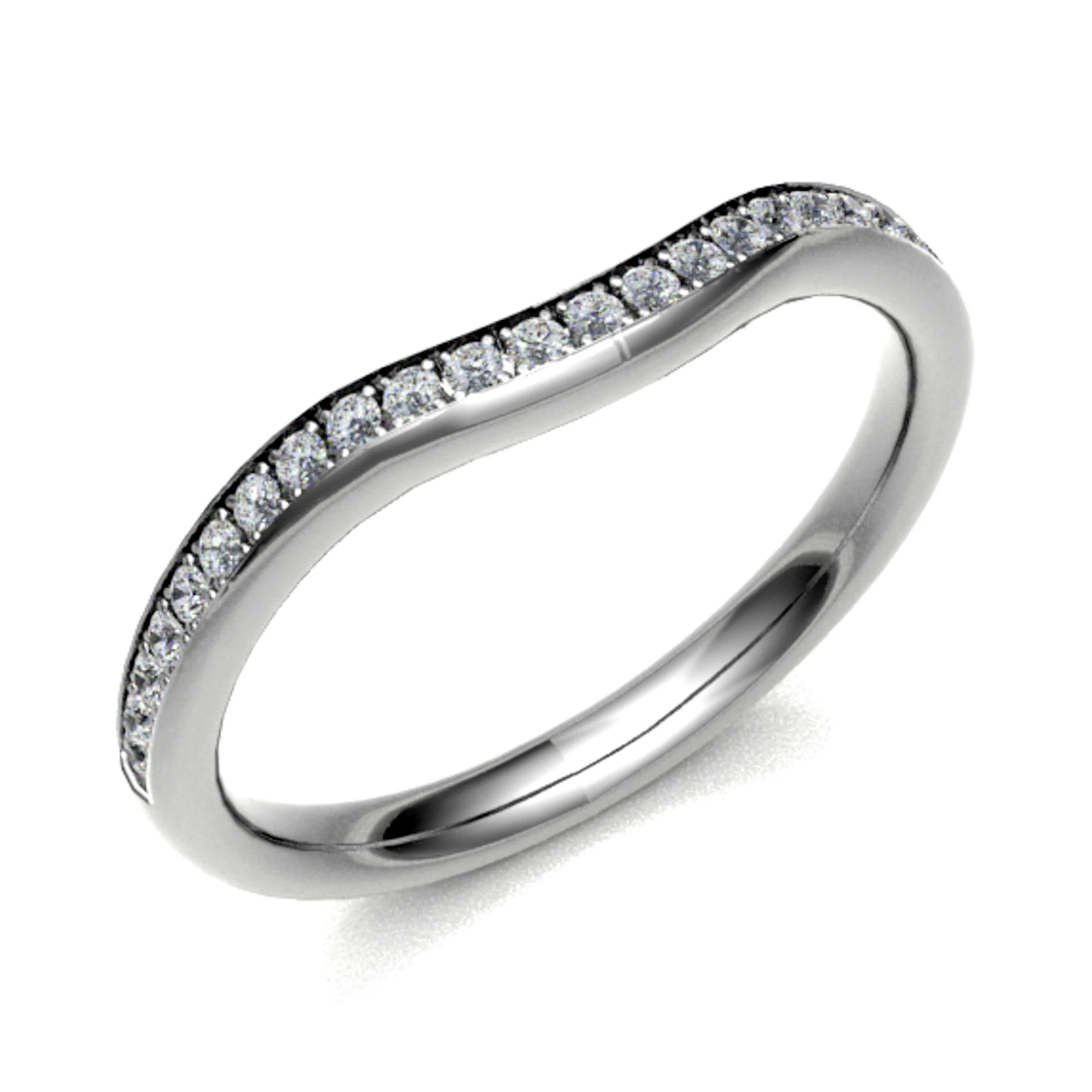 Eccel Natural Pave Set  Diamond Ring