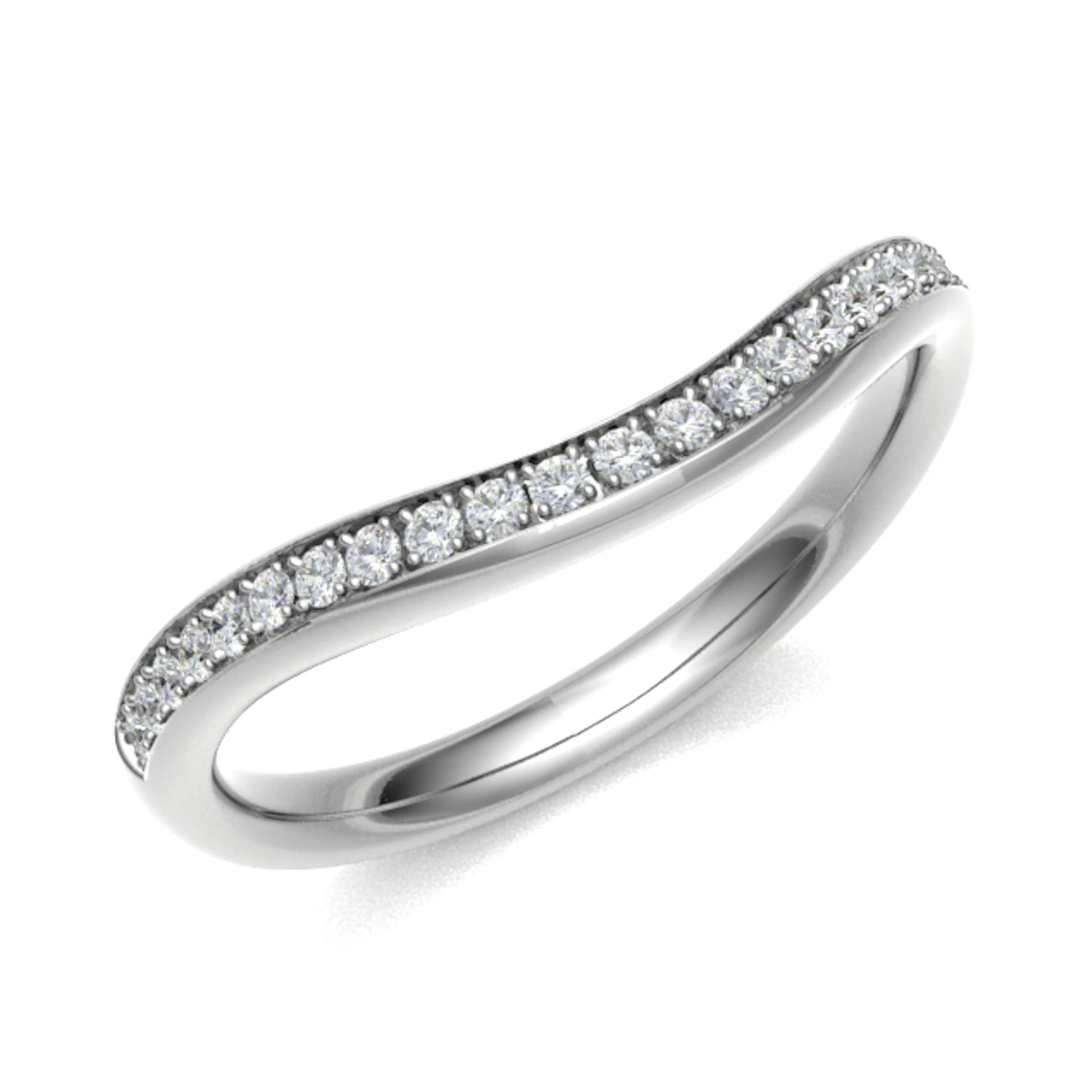 Eddusa Natural Pave Set  Diamond Ring