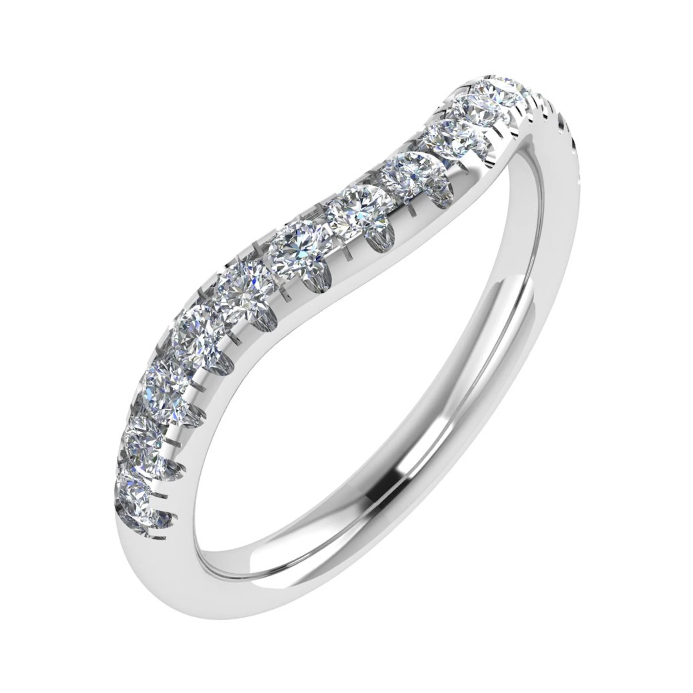 Elestren Natural Prong  Diamond Ring