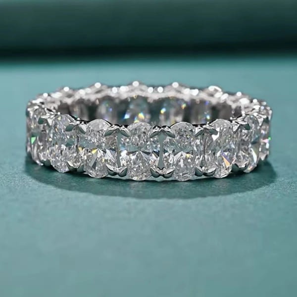 Lata Lab-Created Claw Prong Set  Diamond Ring