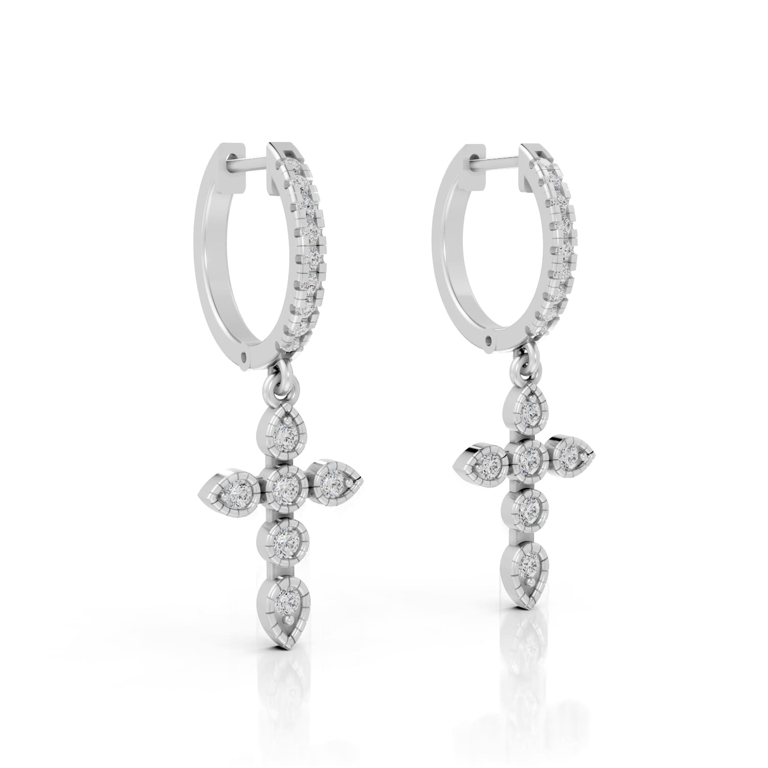 Alvreta Natural Prong Set  Diamond Earrings