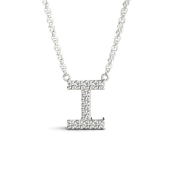 Oliver Lab-Created Diamond Prong Set  Necklace