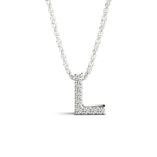 Prong Set Natural Diamond  Necklace