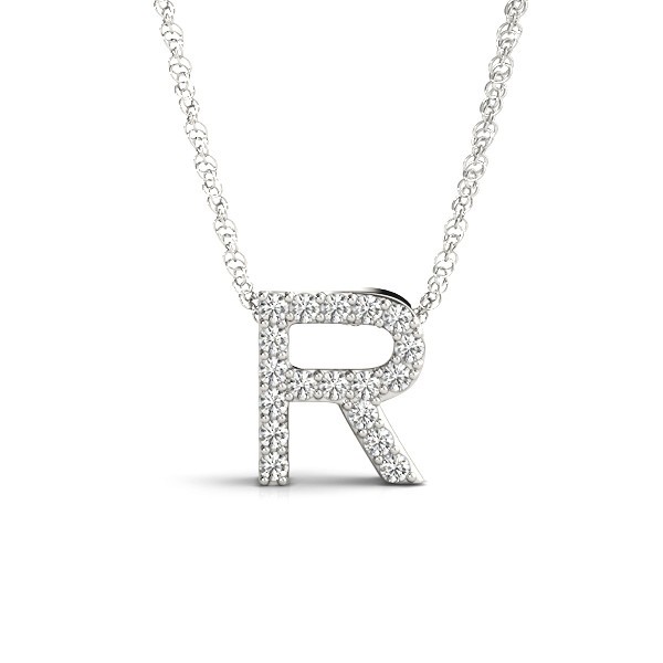 Prong Set Natural Diamond  Necklace