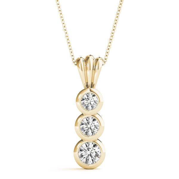Bentley Natural Diamond Bezel Set  Necklace
