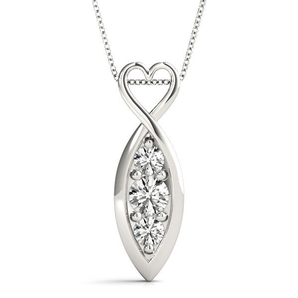Bezel Set Natural Diamond  Necklace