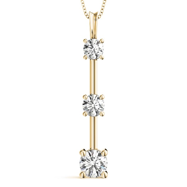 Talin Natural Diamond Prong Set  Necklace