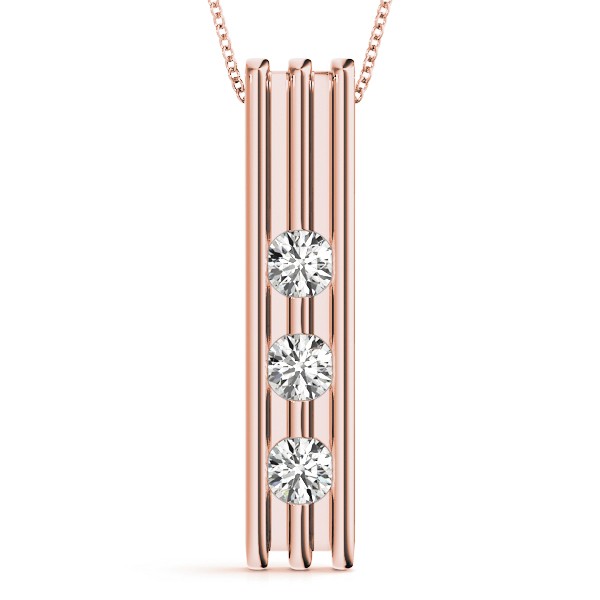 Parry Natural Diamond Bezel Set  Necklace