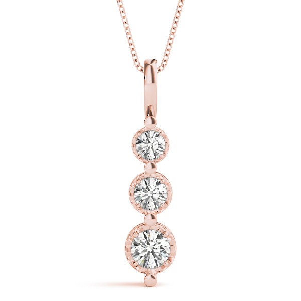 Scott Natural Diamond Prong Set  Necklace