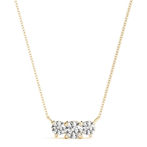 Brian Natural Diamond Prong Set  Necklace