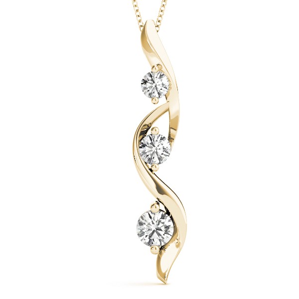Archie Natural Diamond Prong Set  Necklace