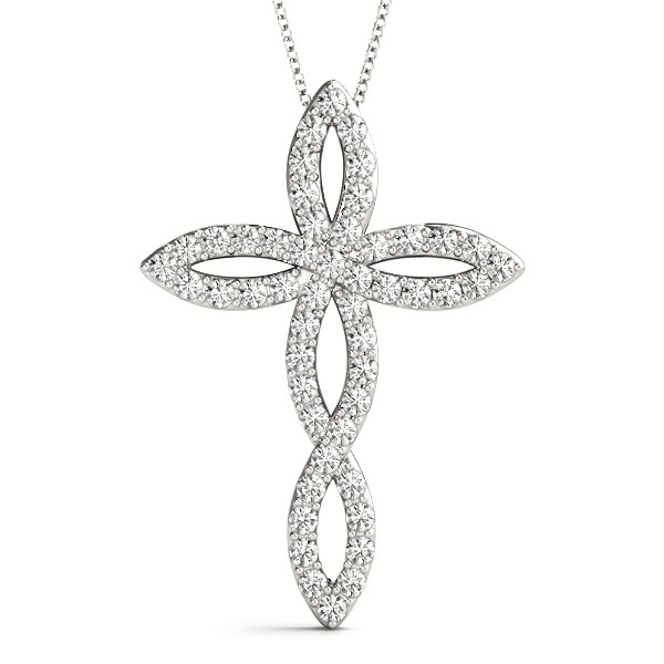 Pave Set Natural Diamond  Necklace