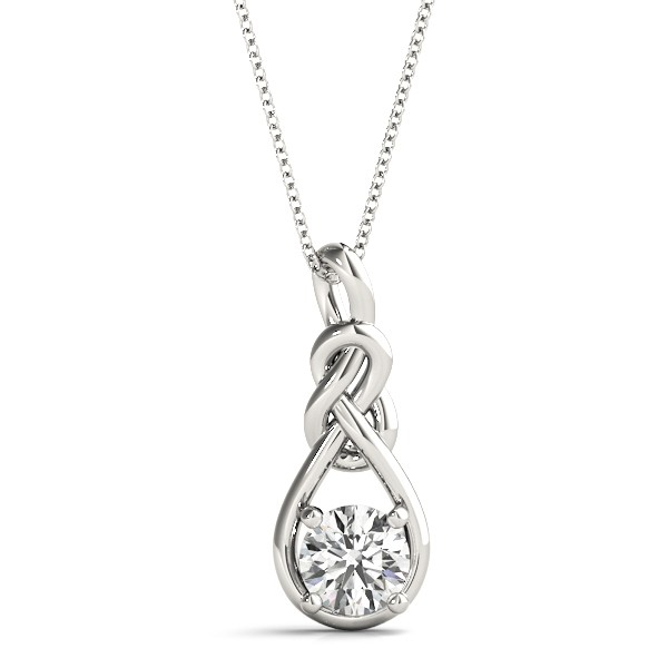 Prong Set Natural Diamond  Necklace