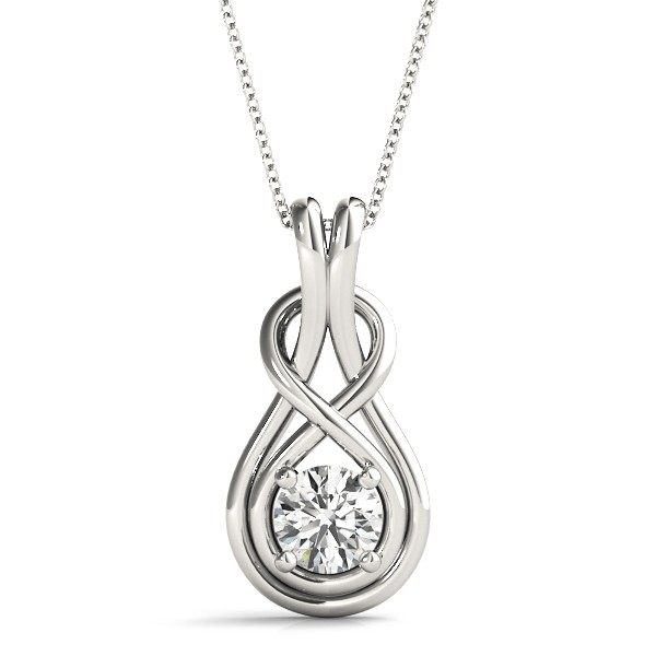 Bezel Set Natural Diamond  Necklace