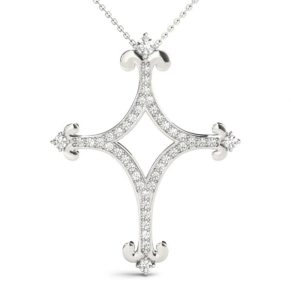 Pave Set Natural Diamond  Necklace