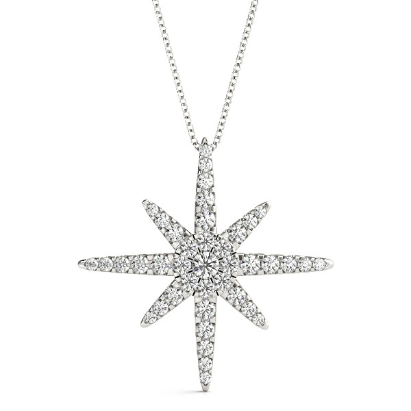 Pave Set Natural Diamond  Necklace