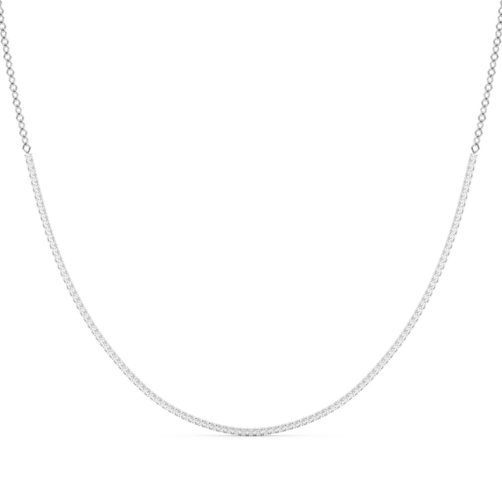 4 Prong Set Lab-Created Diamond  Necklace