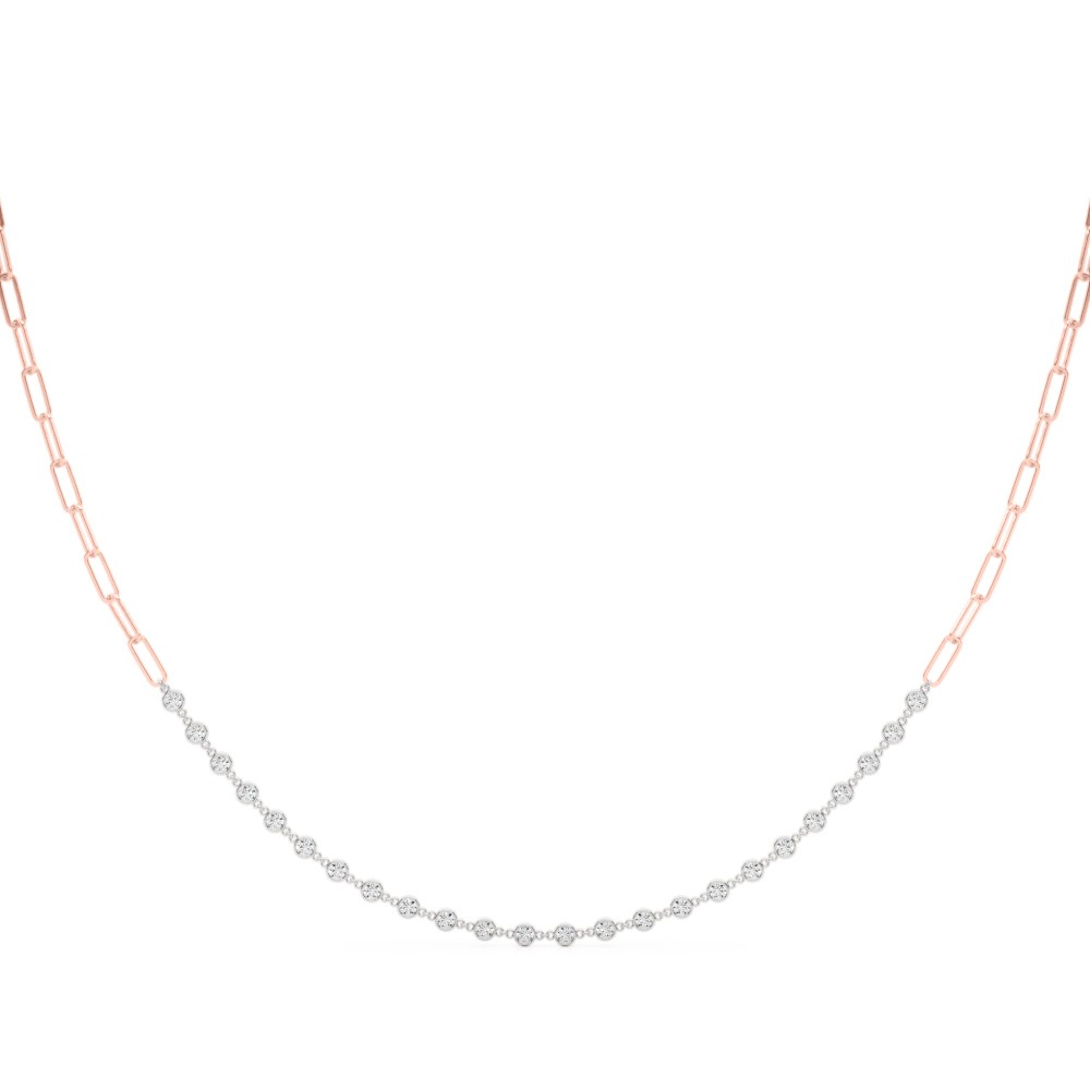 Vallery Lab-Created Diamond Bezel Set  Necklace