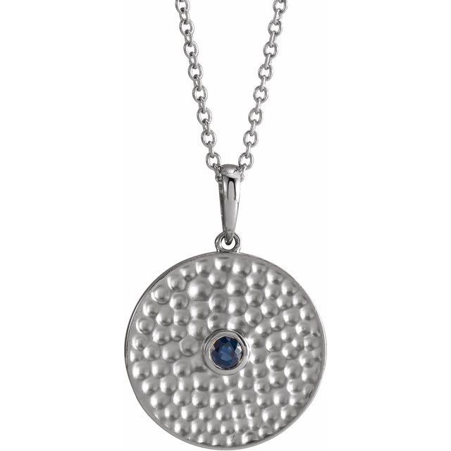 Paradise 0.09 Carat Blue Sapphire Bezel Set 