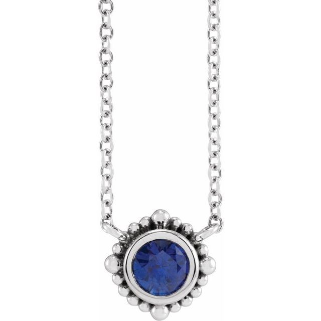 Parama 0.34 Carat Blue Sapphire Bezel Set 