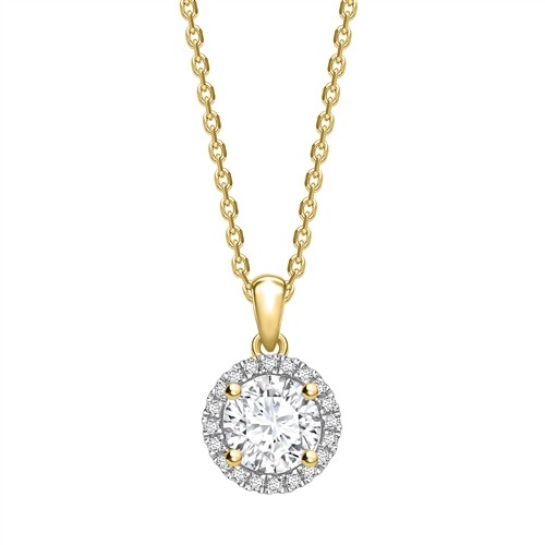 Tarra Natural Diamond 4 Prong  Necklace