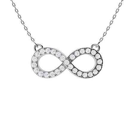 Pave Set 0.10 Carat Natural Diamond  Necklace