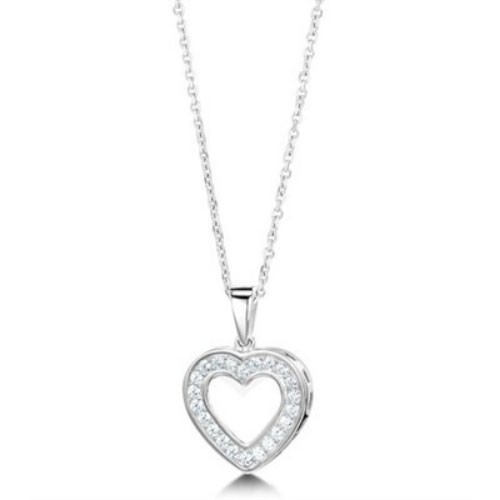 Micro Pave Set 0.10 Carat Natural Diamond  Necklace