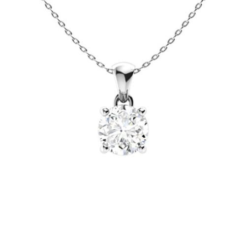 4 Prong 0.85 - 2.43 Carat Moissanite  Necklace