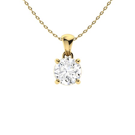 Veda Moissanite 4 Prong  Necklace