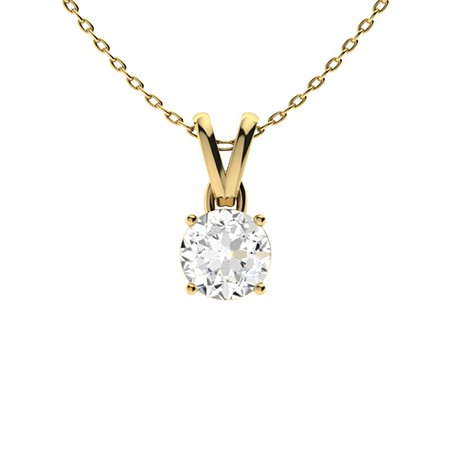 Ruti Natural Diamond 4 Prong  Necklace