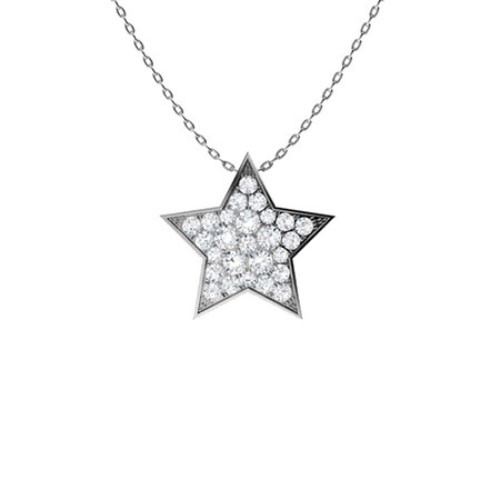 Pave Set Natural Diamond  Necklace