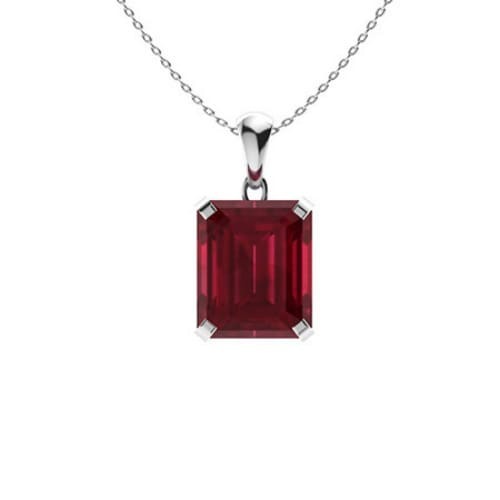 4 Claw Set 1.50 Carat Natural Ruby  Necklace