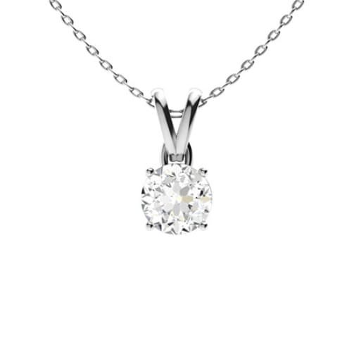 4 Prong 0.85 - 2.43 Carat Moissanite  Necklace