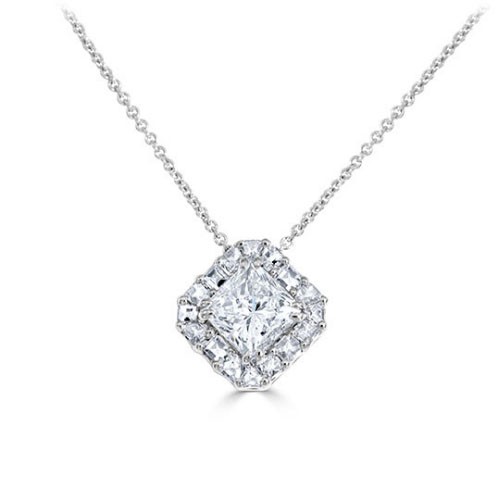 4 Claw Set 0.50 - 1.50 Carat Natural Diamond  Necklace