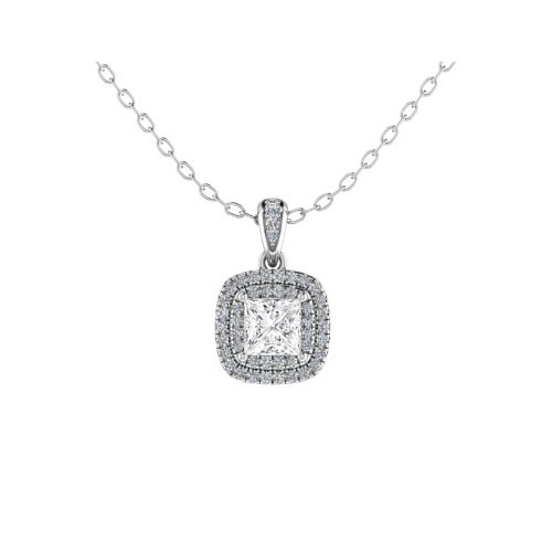 4 Prong 0.50 - 1.50 Carat Natural Diamond  Necklace