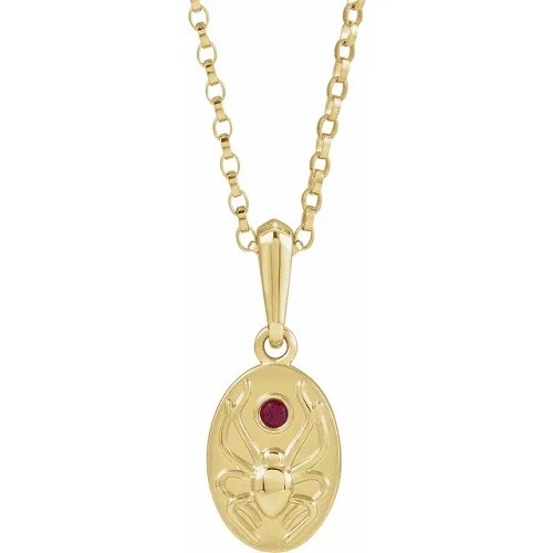 Hyacinthus Natural Ruby Bezel Set 