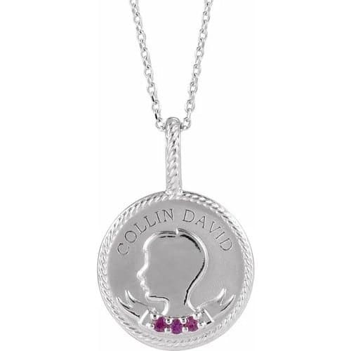 Parvani Natural Ruby Prong Set 